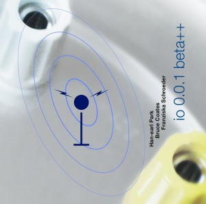 CD cover preview: io 0.0.1 beta++ with Han-earl Park, Bruce Coates and Franziska Schroeder (copyright 2011, Han-earl Park)