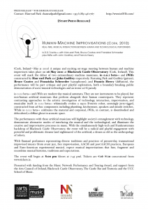 Human-Machine Improvisations (Cork, 2010) press release [click to download PDF…]